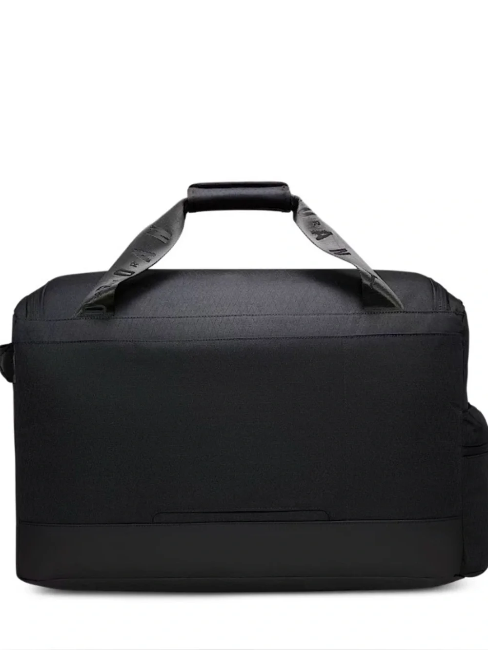Jordan Black Travel Duffel with Padded Handles & Front Utility Pocket